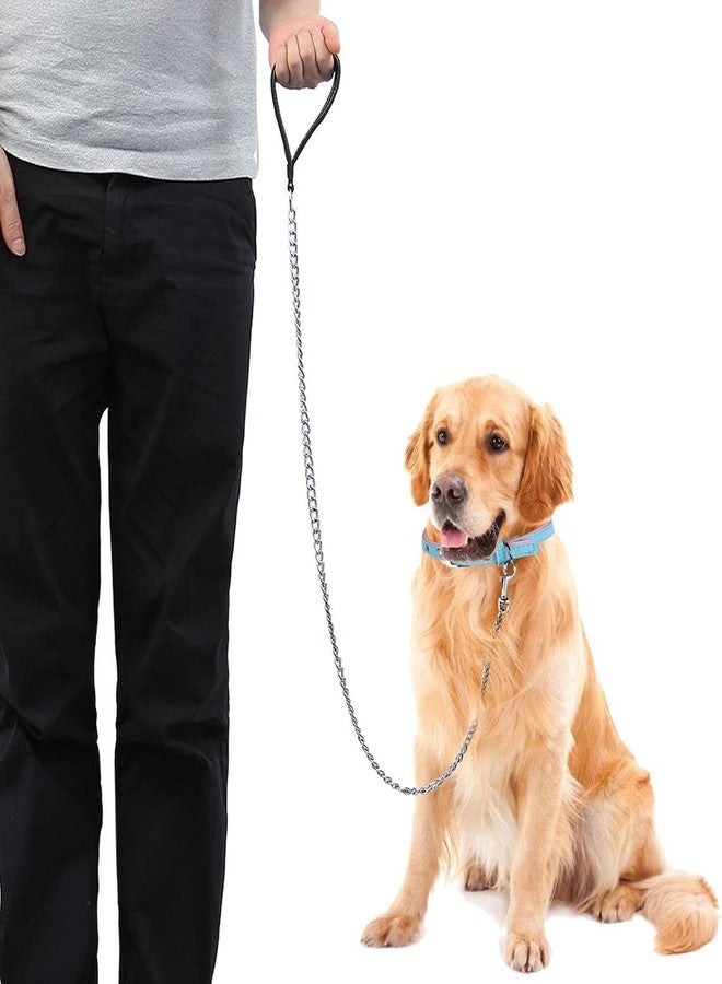 KsPups Metal Dog Leash Chew Proof Dog Chain Leash I Heavy Duty Sturdy Pet Dog Leash I with Padded Handle for Large Medium Dogs - Image 2